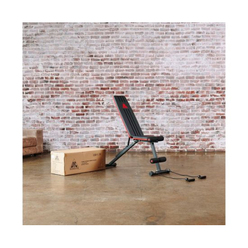 Cкамья силовая универсальная DFC с эспандерами DCH310