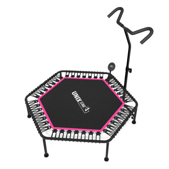 Батут спортивный UNIX Line FITNESS PRO (125 см) Pink