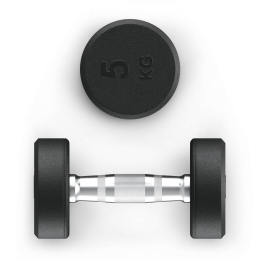 Гантель UNIX Fit PRO круглая обрезиненная 5 кг, 2 шт.