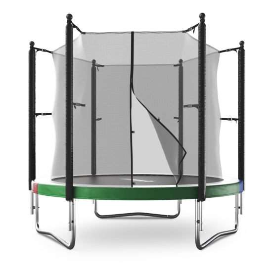 Батут UNIX Line Simple 8 ft (244 см) с внутренней защитной сеткой, цветной