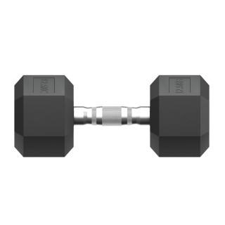 Гантель гексагональная UNIX Fit обрезиненная 12,5 кг, 2 шт.