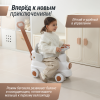 Поезд-качалка-беговел UNIX Kids Train / Поезд серый