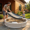 Песочница UNIX Kids Round круглая 120 см бежевый