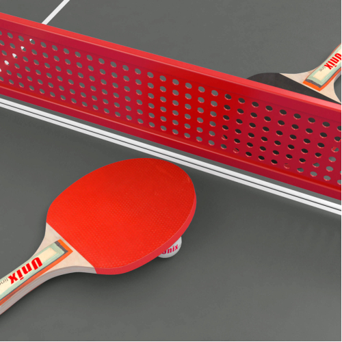 Антивандальный теннисный стол UNIX Line 14 mm SMC (Grey/Red)