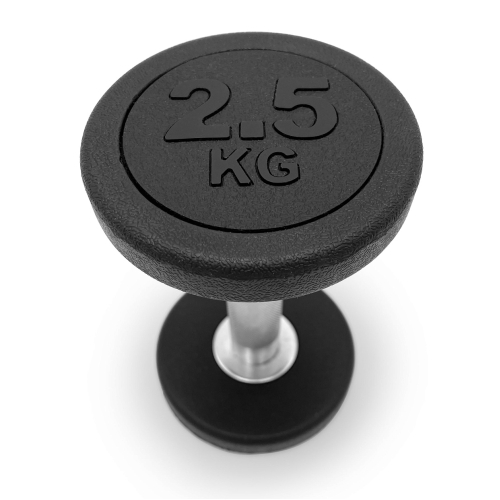 Гантель UNIX Fit PRO круглая обрезиненная 2,5 кг / шт.