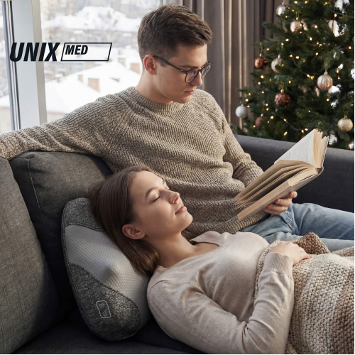 Массажная подушка UNIX Zen Grey