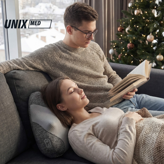 Массажная подушка UNIX Zen Grey