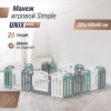 Манеж UNIX Kids Simple / Простой 225x188 см цветной