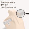 Лошадка-качалка-беговел UNIX Kids бежевый, серый
