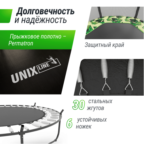 Батут для детей UNIX Line 4.6 ft PANDA (140 cm)