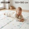 Игровой коврик складной UNIX Kids Circles / Круги 150x180 см серый