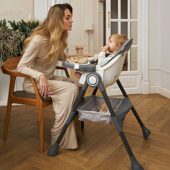 Стул для кормления UNIX Kids Classic / Классик серый