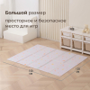 Игровой коврик складной UNIX Kids Simple / Простой 120x150 серый