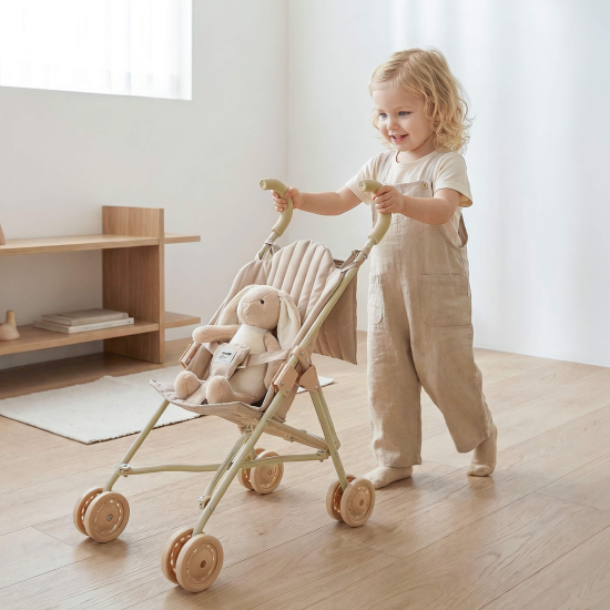 Коляска - трость UNIX Kids Cane Doll / для кукол бежевый