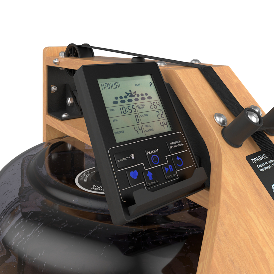 Гребной тренажер UNIX Fit Wood Rower Light