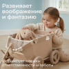 Тележка для игрушек UNIX Kids Doll / для кукол и животных бежевый