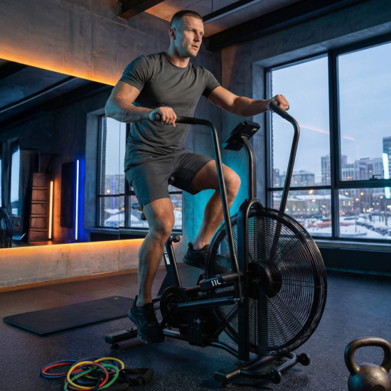 Велотренажер UNIX Fit Techno AirBike 1100 PRO