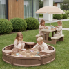 Песочница UNIX Kids Round круглая 120 см коричневый