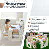 Развивающий детский стол-трансформер 4 в 1 UNIX Kids бежевый
