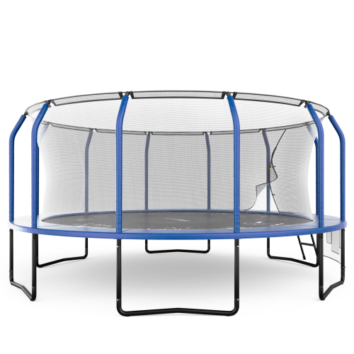 Батут UNIX Line Премиальный с играми / Supreme Game 16 ft (488 см) синий